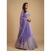 Picture of Chiffon & Net & Organza Light Steel Blue Lehenga Choli
