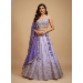 Picture of Chiffon & Net & Organza Light Steel Blue Lehenga Choli