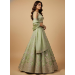 Picture of Chiffon & Net & Organza Light Green Lehenga Choli
