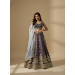 Picture of Chiffon & Net & Organza Dark Magenta Lehenga Choli