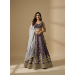 Picture of Chiffon & Net & Organza Dark Magenta Lehenga Choli
