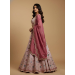 Picture of Sightly Chiffon & Net & Organza Pink Lehenga Choli