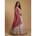 Picture of Sightly Chiffon & Net & Organza Pink Lehenga Choli