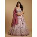 Picture of Sightly Chiffon & Net & Organza Pink Lehenga Choli