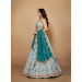 Picture of Chiffon & Net & Organza Light Steel Blue Lehenga Choli