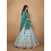 Picture of Chiffon & Net & Organza Light Steel Blue Lehenga Choli