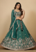 Picture of Chiffon & Net & Organza Dark Sea Green Lehenga Choli