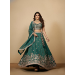 Picture of Chiffon & Net & Organza Dark Sea Green Lehenga Choli