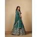 Picture of Chiffon & Net & Organza Dark Sea Green Lehenga Choli