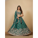 Picture of Chiffon & Net & Organza Dark Sea Green Lehenga Choli