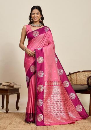 Picture of Taking Silk Pale Violet Red Saree