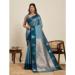 Picture of Exquisite Silk Cadet Blue Saree