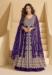 Picture of Wonderful Chiffon Midnight Blue Anarkali Salwar Kameez