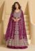 Picture of Exquisite Chiffon Brown Anarkali Salwar Kameez