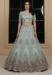 Picture of Excellent Net Powder Blue Lehenga Choli