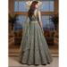 Picture of Shapely Net Dim Gray Lehenga Choli