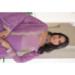 Picture of Sightly Georgette Plum Readymade Gown