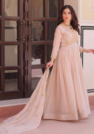 Picture of Nice Georgette Thistle Readymade Gown