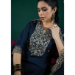 Picture of Silk & Organza Dark Slate Grey Readymade Salwar Kameez