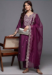 Picture of Silk & Organza Brown Readymade Salwar Kameez