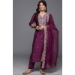 Picture of Silk & Organza Brown Readymade Salwar Kameez