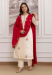Picture of Superb Silk Beige Readymade Salwar Kameez