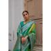 Picture of Gorgeous Silk Forest Green Saree