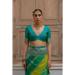 Picture of Gorgeous Silk Forest Green Saree