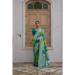 Picture of Gorgeous Silk Forest Green Saree