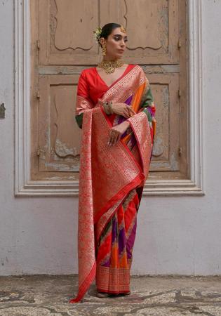 Picture of Ideal Silk Dark Red Saree