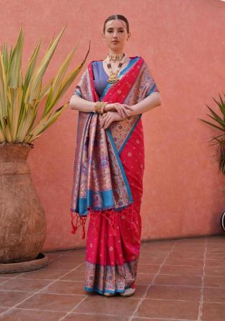 Picture of Gorgeous Silk Crimson Saree