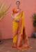 Picture of Admirable Silk Dark Golden Rod Saree
