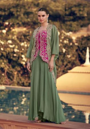 Picture of Amazing Chiffon Pink Straight Cut Salwar Kameez