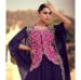 Picture of Chiffon Midnight Blue Straight Cut Salwar Kameez