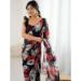 Picture of Bewitching Georgette Black Saree