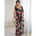 Picture of Bewitching Georgette Black Saree