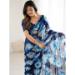 Picture of Fascinating Georgette Midnight Blue Saree