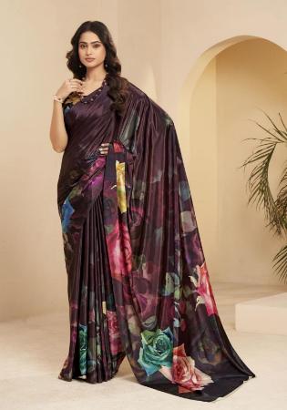 Picture of Fascinating Silk Dark Olive Green Saree