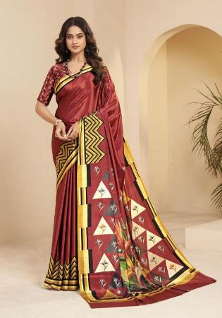 Picture of Ravishing Silk Brown Saree