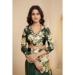 Picture of Graceful Silk Dark Olive Green Saree