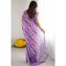 Picture of Statuesque Georgette Purple Saree