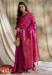 Picture of Well Formed Silk Medium Violet Red Saree