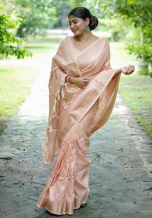 Picture of Delightful Silk Tan Saree
