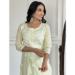 Picture of Alluring Rayon Beige Readymade Salwar Kameez