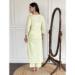Picture of Alluring Rayon Beige Readymade Salwar Kameez