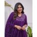 Picture of Rayon Dark Slate Blue Readymade Salwar Kameez