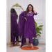Picture of Rayon Dark Slate Blue Readymade Salwar Kameez