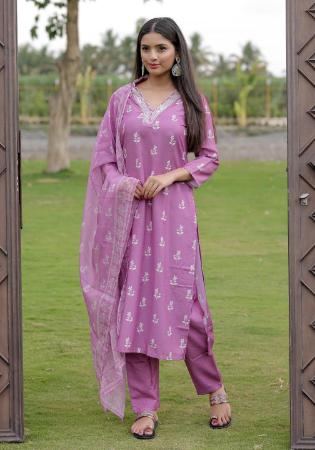 Picture of Appealing Rayon Rosy Brown Readymade Salwar Kameez