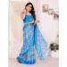Picture of Ideal Satin Cadet Blue Saree