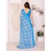 Picture of Ideal Satin Cadet Blue Saree
